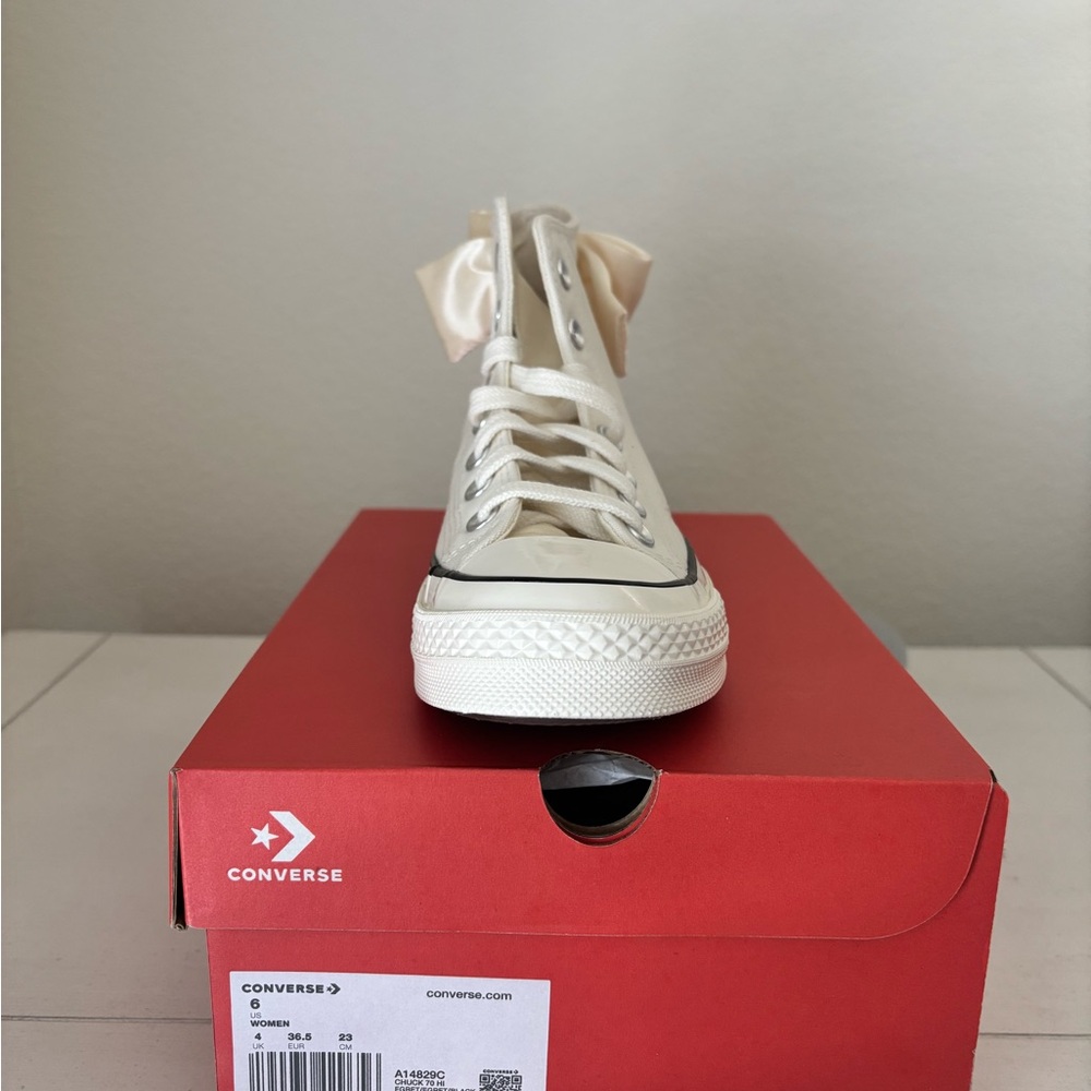 Converse Cream Chuck Taylor Athletic High-Tops